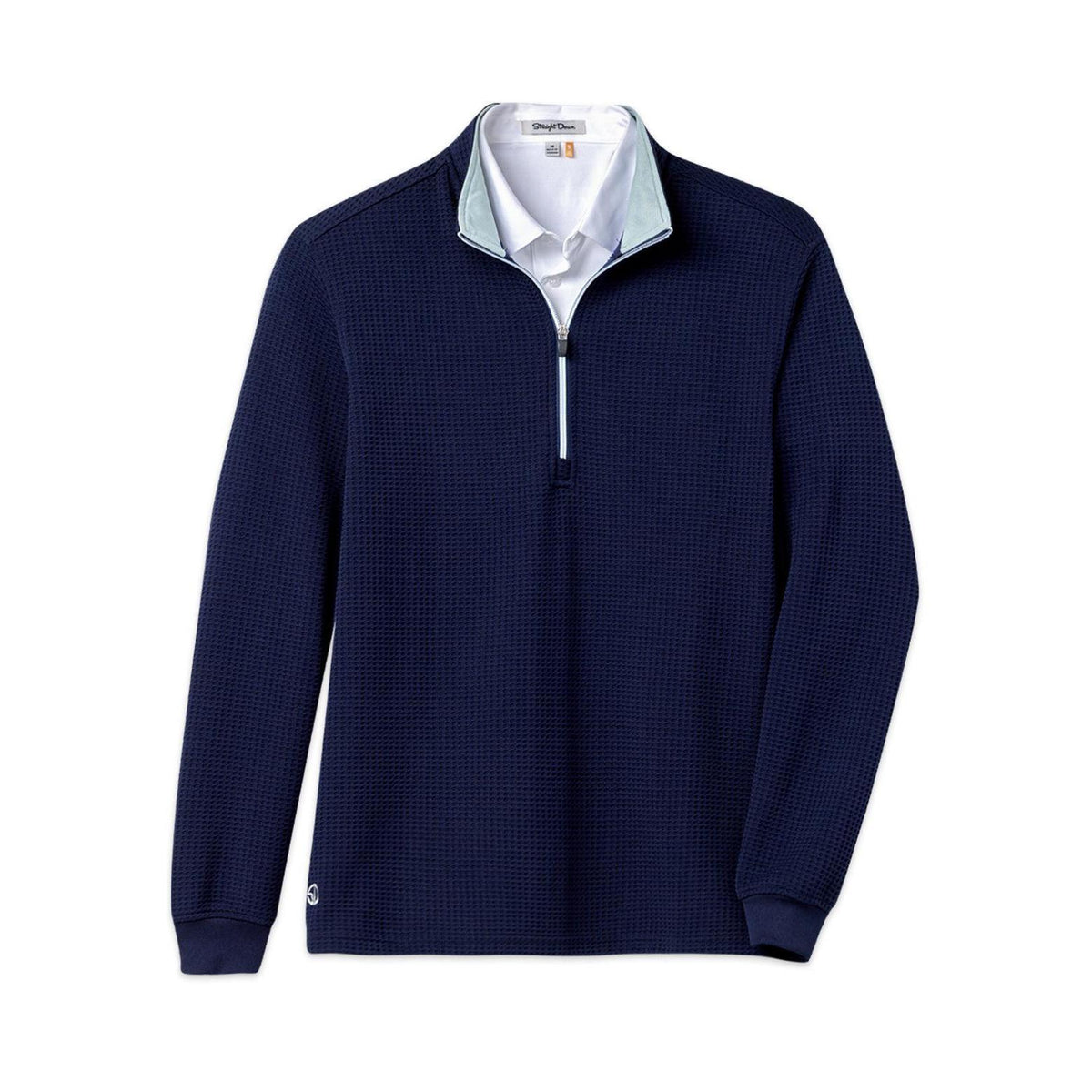 no-logo Straight Down Optic Quarter Zip-Quarter Zips-Straight Down-Indigo-S-*Specialty Item* (may take longer to process and ship separately)-Thread Logic