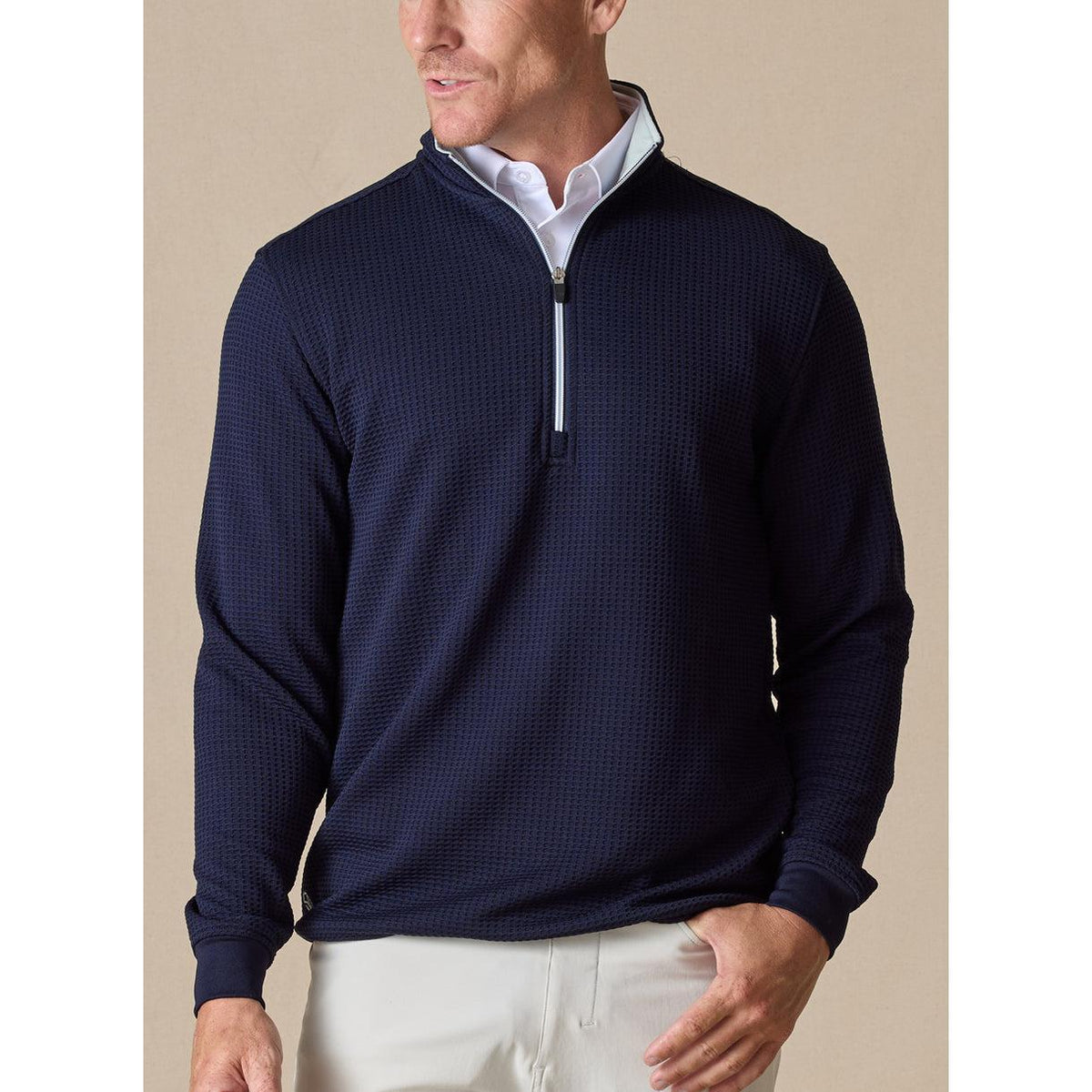 no-logo Straight Down Optic Quarter Zip-Quarter Zips-Straight Down-Thread Logic