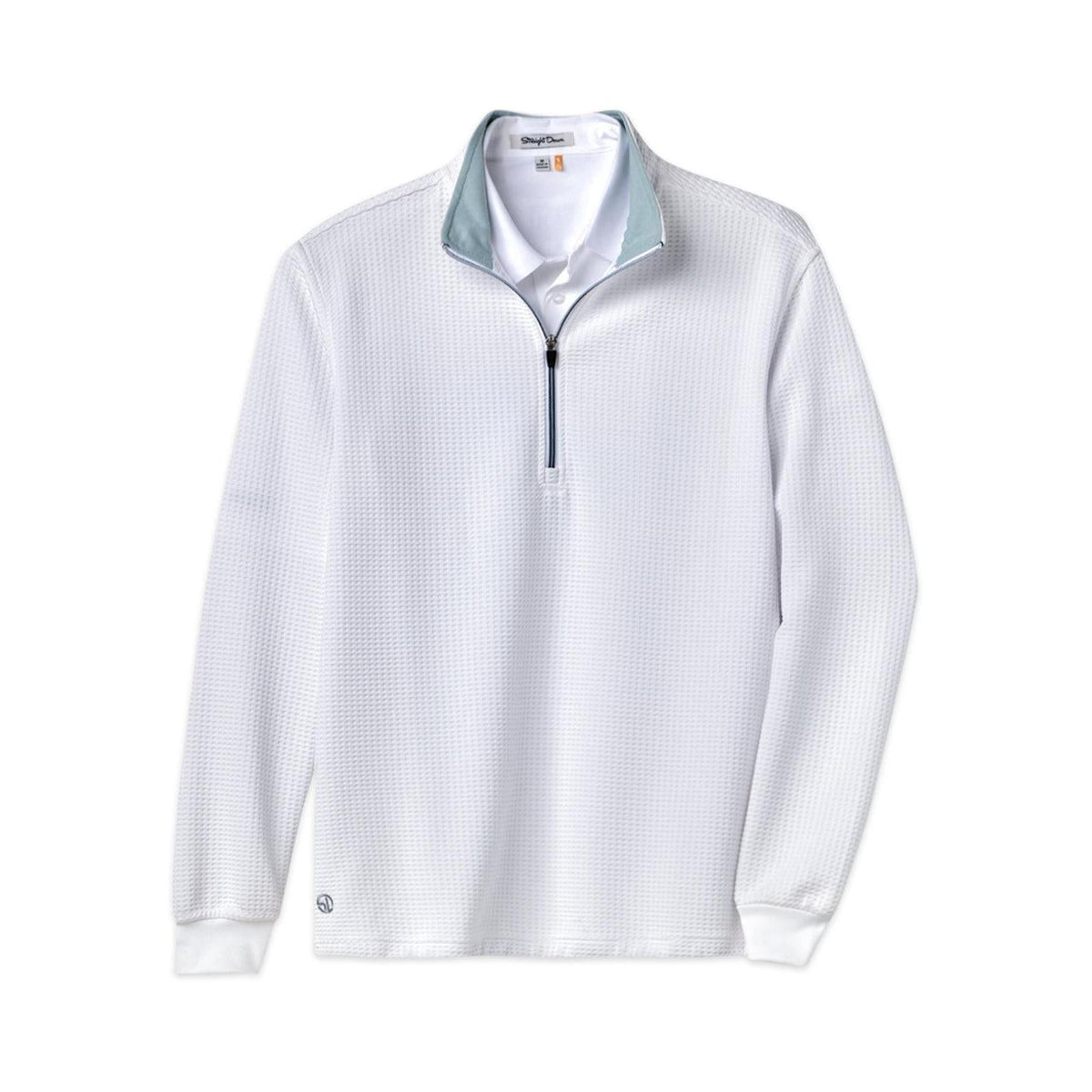 no-logo Straight Down Optic Quarter Zip-Quarter Zips-Straight Down-White-S-*Specialty Item* (may take longer to process and ship separately)-Thread Logic