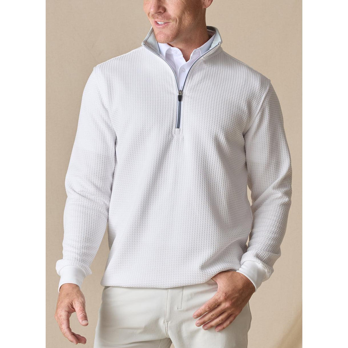no-logo Straight Down Optic Quarter Zip-Quarter Zips-Straight Down-Thread Logic