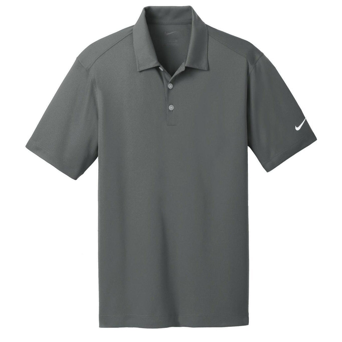 no-logo NIKE Dri-FIT Vertical Mesh Polo-Regular-Nike-Anthracite-S-Thread Logic