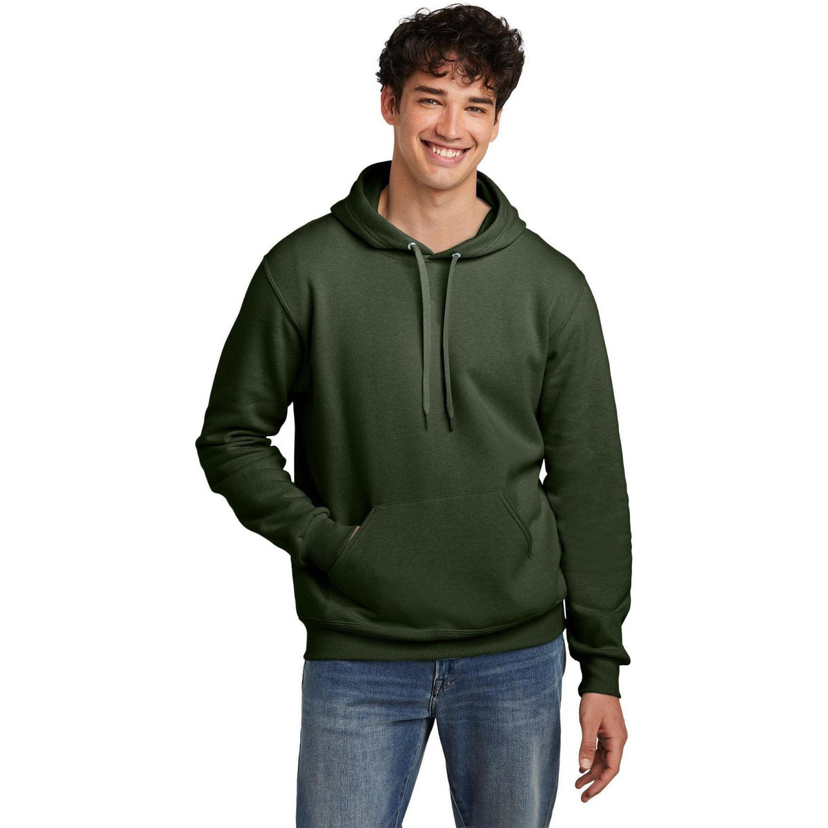 no-logo Jerzees Eco Premium Blend Pullover Hooded Sweatshirt-Jerzees-Thread Logic