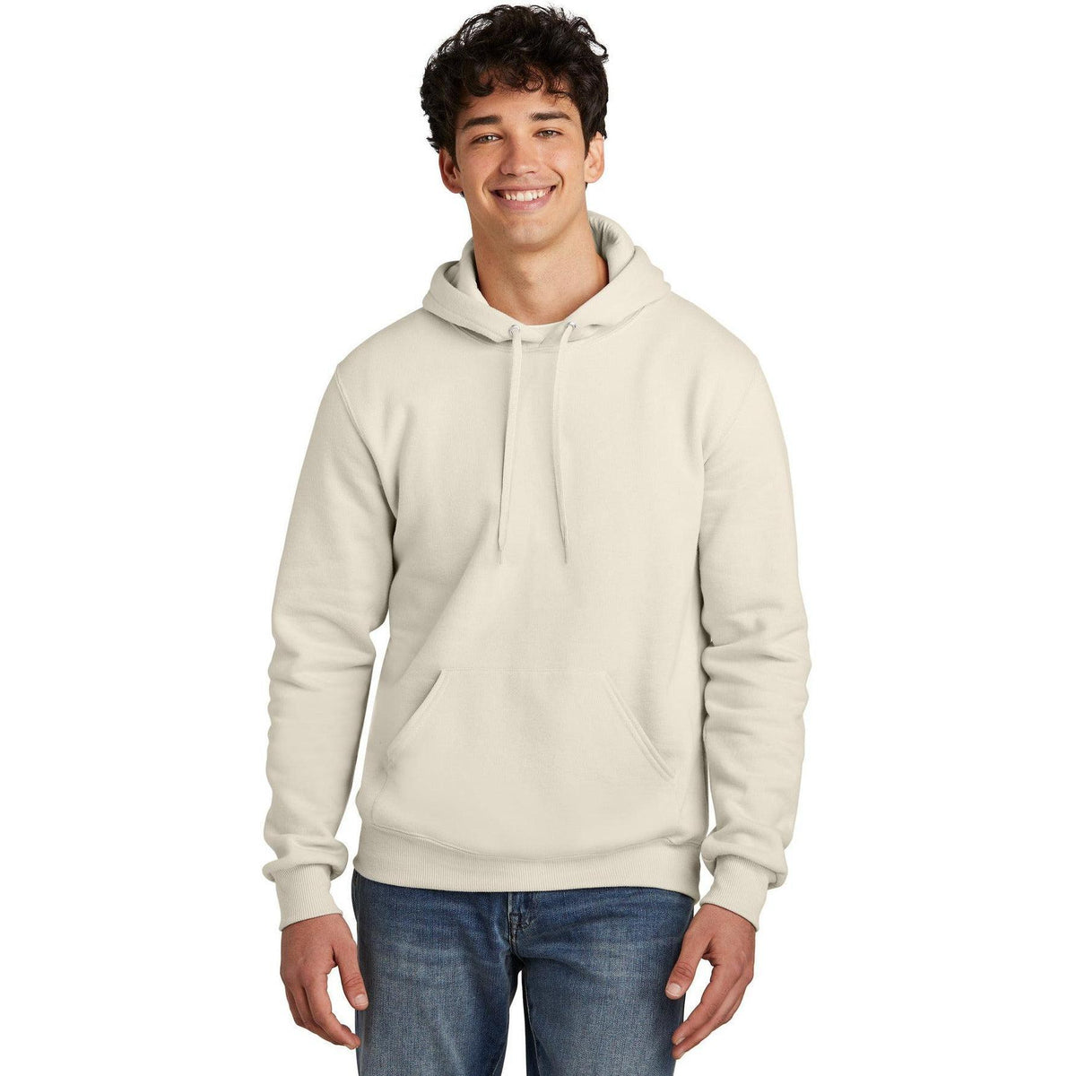 no-logo Jerzees Eco Premium Blend Pullover Hooded Sweatshirt-Jerzees-Thread Logic