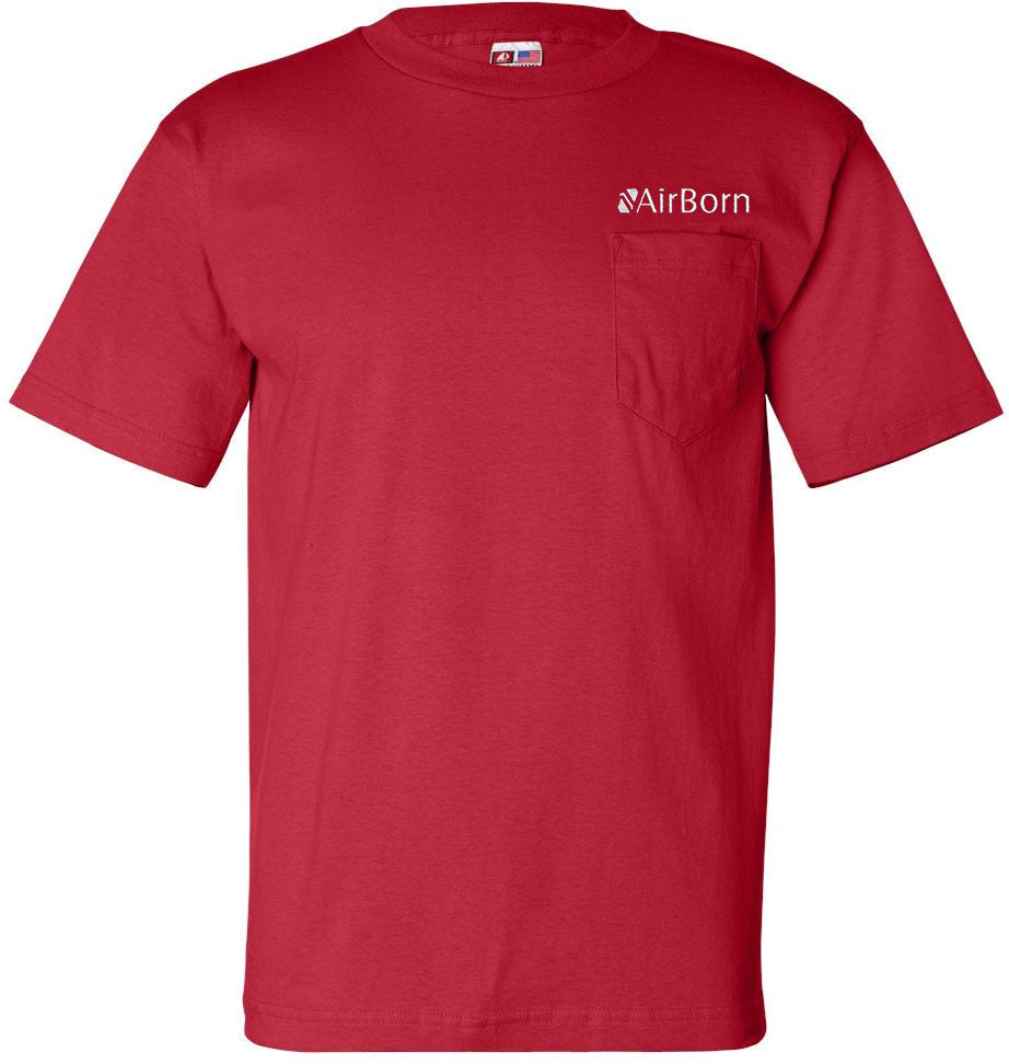no-logo Bayside USA-Made Short Sleeve TShirt with a Pocket-Men's T Shirts-Bayside-Thread Logic