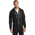 no-logo CLOSEOUT - Anvil Full-Zip Hooded Sweatshirt-Anvil-Black-M-Thread Logic