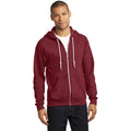 no-logo CLOSEOUT - Anvil Full-Zip Hooded Sweatshirt-Anvil-Independence Red-S-Thread Logic
