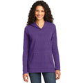 no-logo CLOSEOUT - Anvil Ladies French Terry Pullover Hooded Sweatshirt-Anvil-Heather Purple-L-Thread Logic