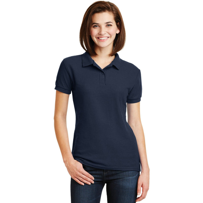 no-logo CLOSEOUT - Gildan Ladies DryBlend 6-Ounce Double Pique Sport Shirt-Gildan-Navy-2XL-Thread Logic