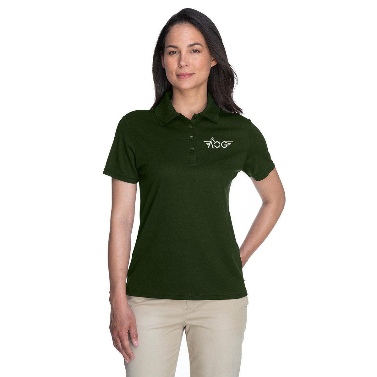no-logo Core 365 Women's Performance Pique Polo-Ladies Polos-CORE365-Thread Logic