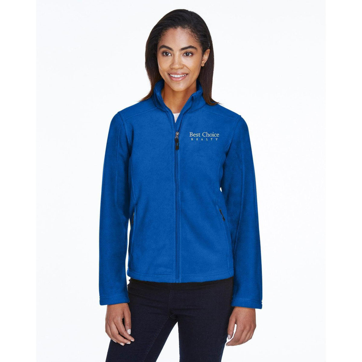 no-logo Core 365 Women's Fleece Jacket-Ladies Jackets-CORE365-Thread Logic