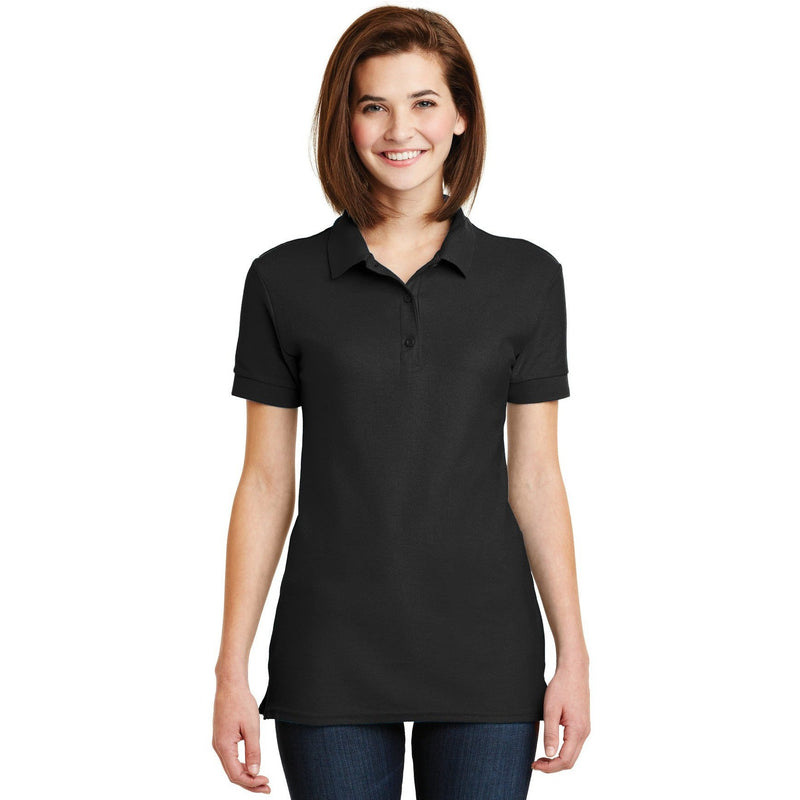 no-logo CLOSEOUT - Gildan Ladies 6.6-Ounce 100% Double Pique Cotton Sport Shirt-Gildan-Black-2XL-Thread Logic