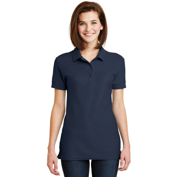 no-logo CLOSEOUT - Gildan Ladies 6.6-Ounce 100% Double Pique Cotton Sport Shirt-Gildan-Navy-S-Thread Logic