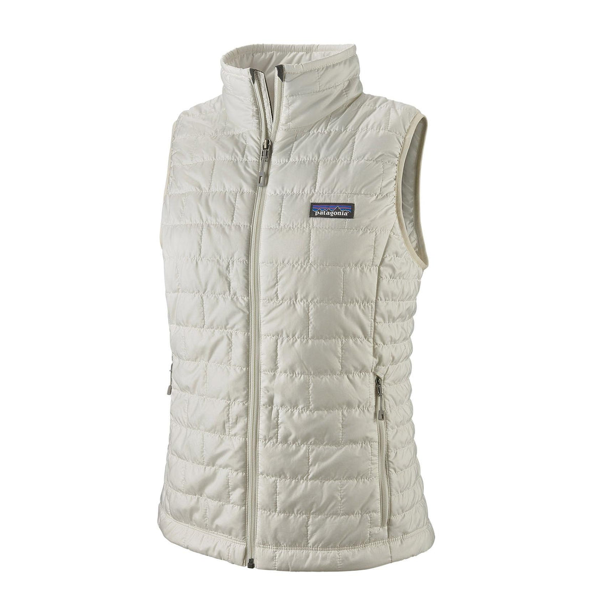 logo-left Patagonia Ladies Nano Puff Vest-Patagonia-Birch White-S-Thread Logic