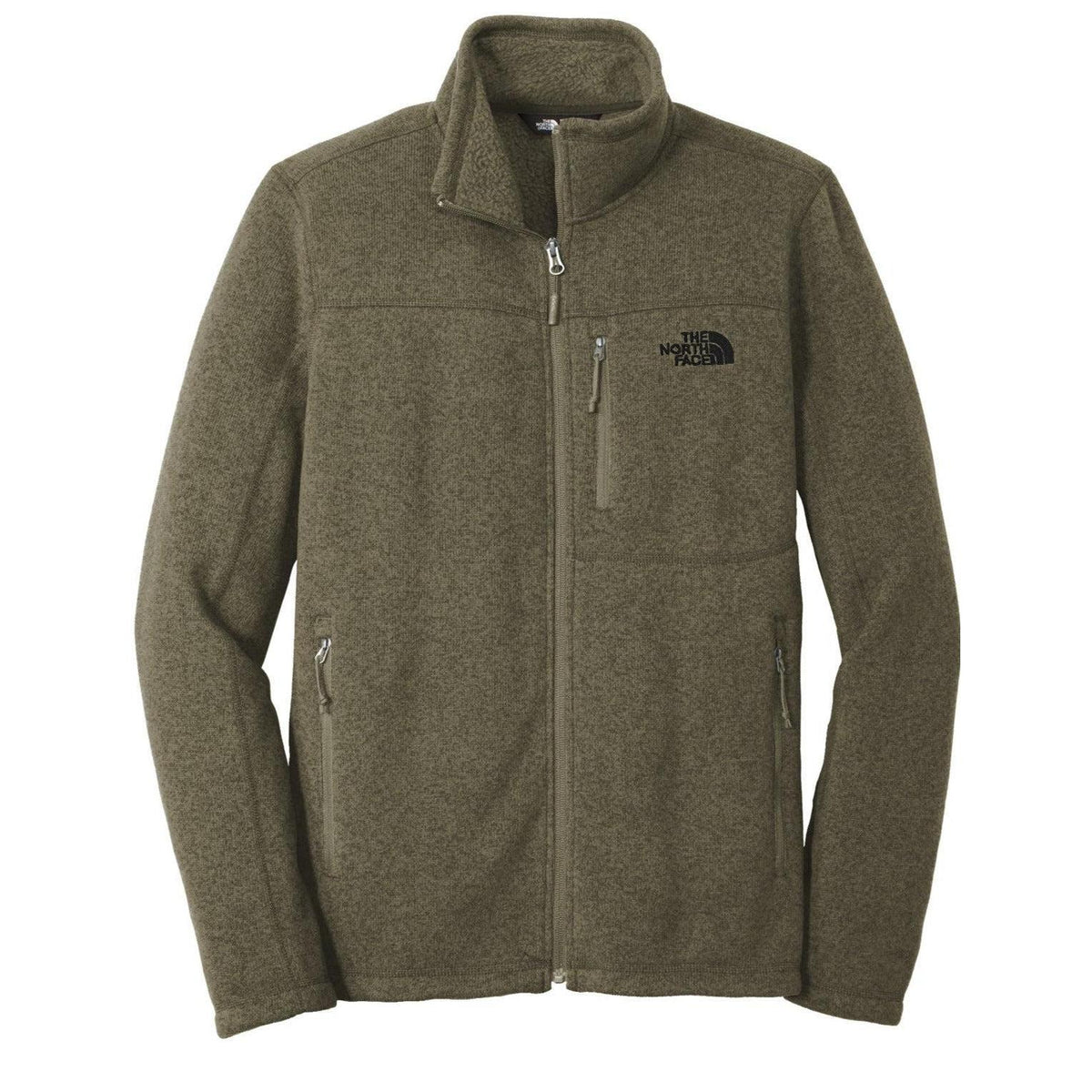 no-logo The North Face Sweater Fleece Jacket-Regular-The North Face-New Taupe Green Heather-S-Thread Logic