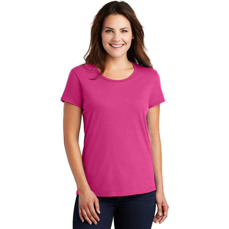 no-logo CLOSEOUT - Gildan Ladies 100% Ring Spun Cotton T-Shirt-Gildan-Hot Pink-2XL-Thread Logic