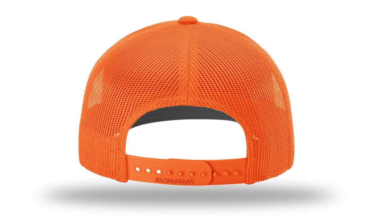 no-logo Richardson Blaze Trucker-Richardson-Blaze Orange Mesh Back-OSFM-Thread Logic