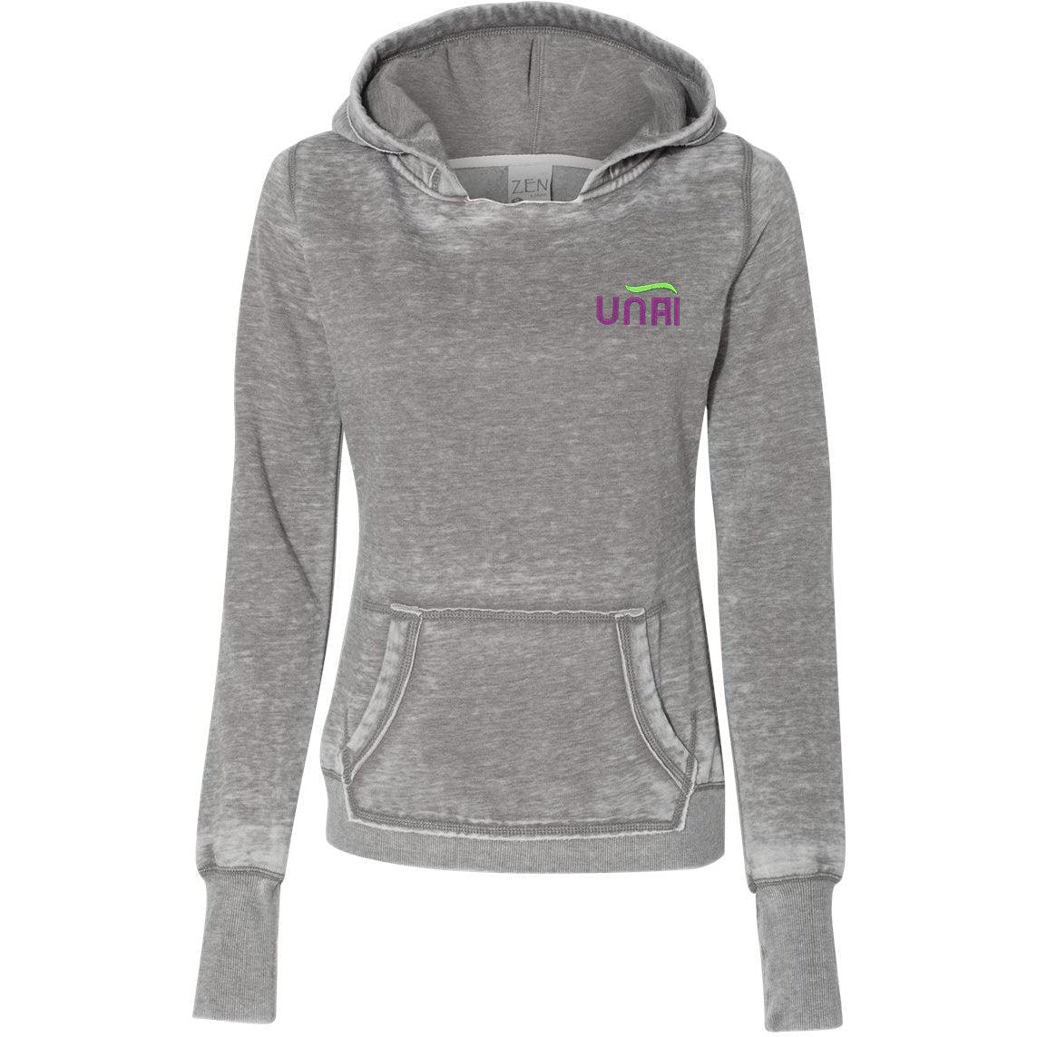 no-logo J America Women's Zen Fleece Hooded Sweatshirt-Hoodies-J. America-Thread Logic