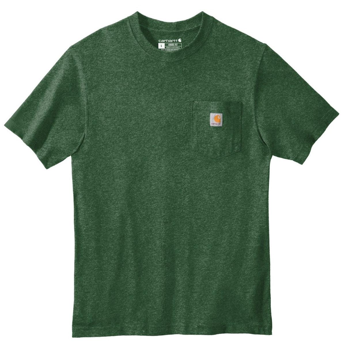 no-logo Carhartt Workwear Pocket Short Sleeve T-Shirt-Polos-Carhartt-North Woods Heather-S-Thread Logic