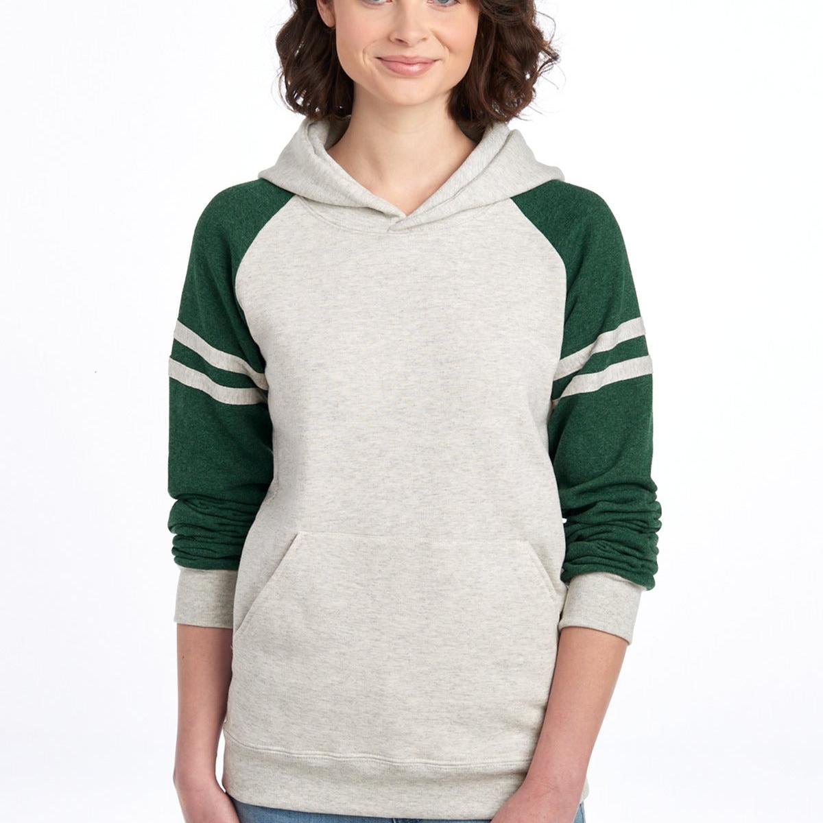 Jerzees Unisex NuBlend Varsity Colorblock Hooded Sweatshirt