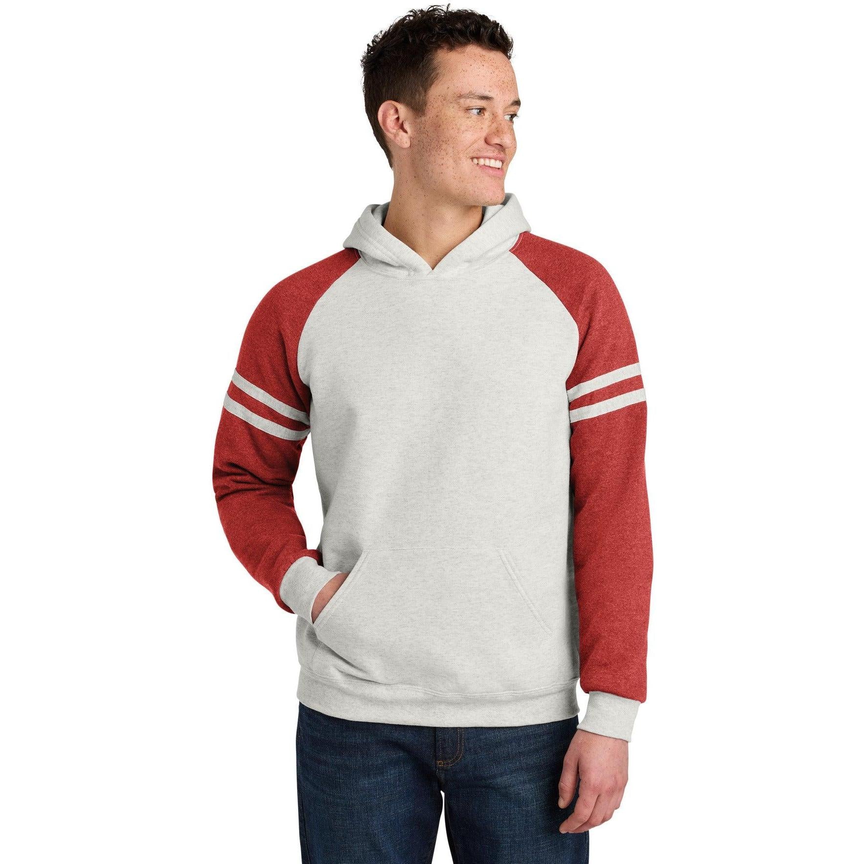 Jerzees Unisex NuBlend Varsity Colorblock Hooded Sweatshirt