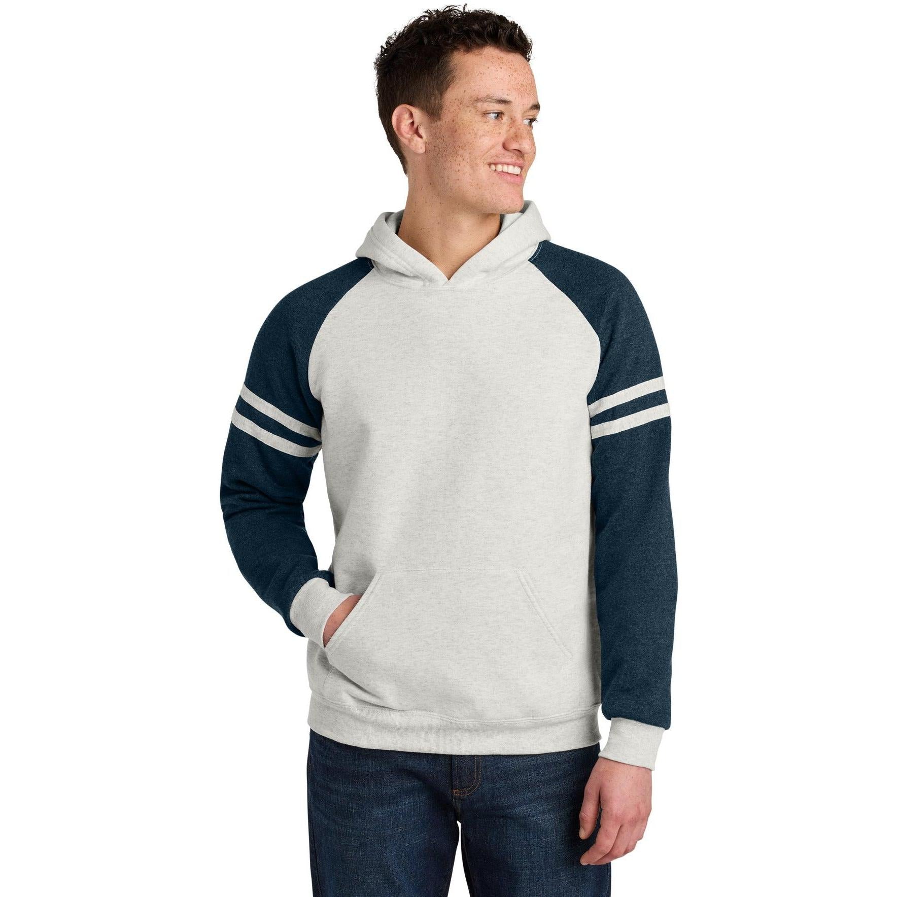 Jerzees Unisex NuBlend Varsity Colorblock Hooded Sweatshirt