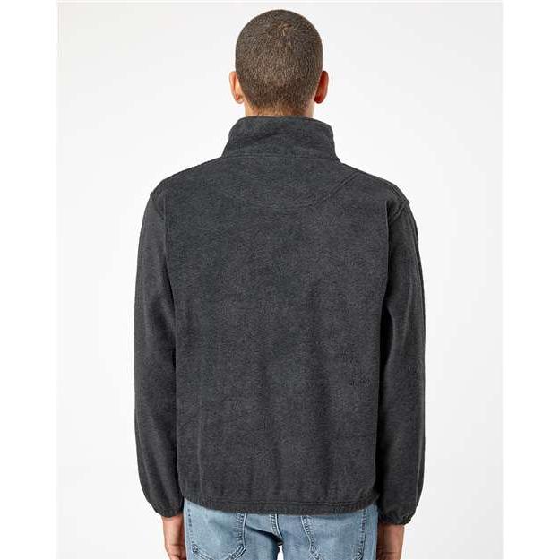 no-logo Burnside Polar Fleece Quarter-Zip Pullover-Burnside-Thread Logic