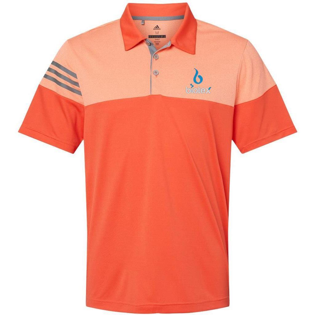 no-logo Adidas Heather 3Stripes Block Polo-Men's Polos-Adidas-Thread Logic