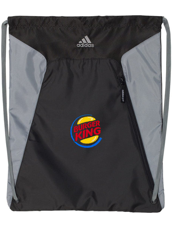 no-logo Adidas Gym Sack-Bags-Adidas-Black/Grey-Thread Logic