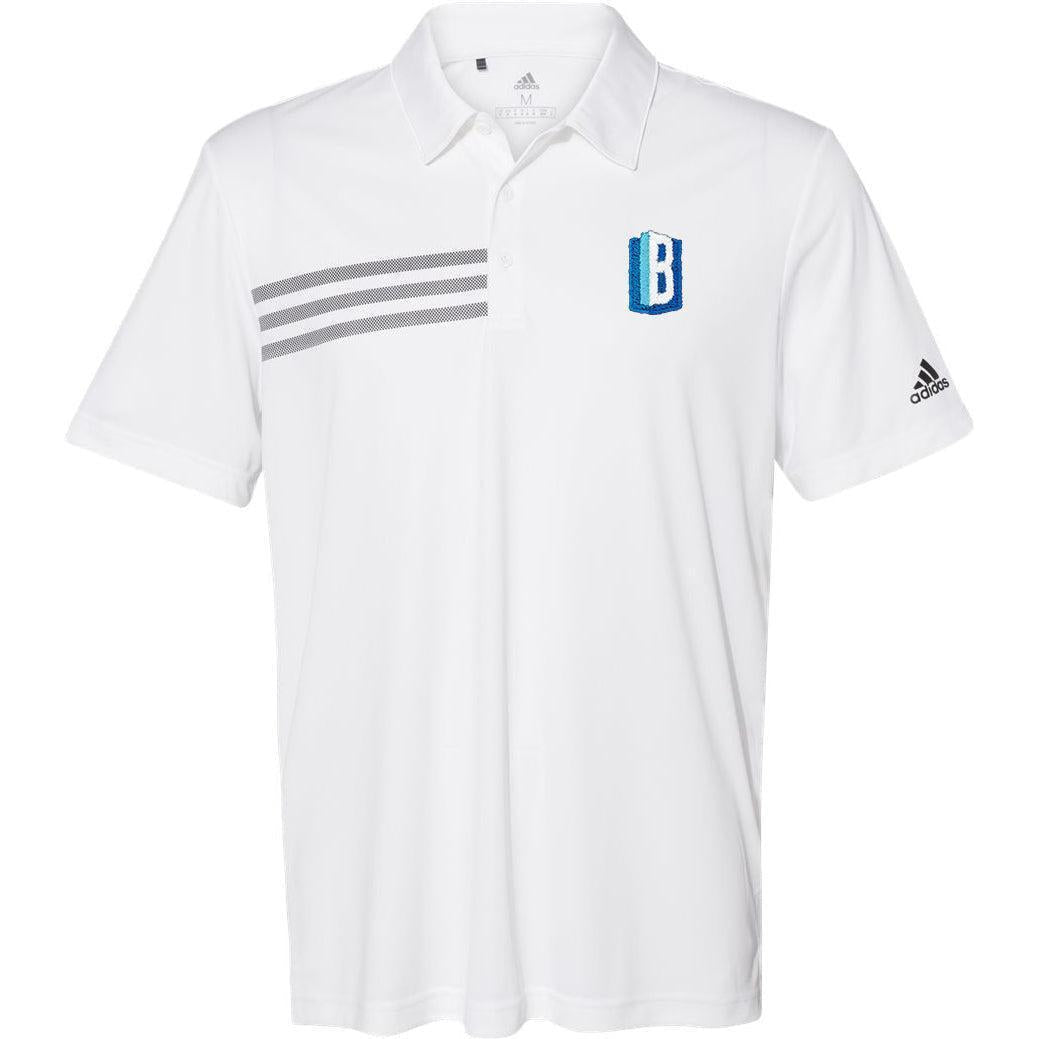 no-logo Adidas 3Stripes Shoulder Polo-Men's Polos-Adidas-Thread Logic