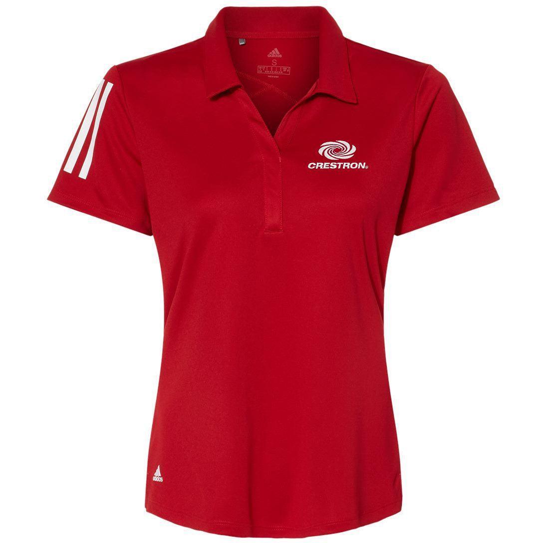 no-logo Adidas Ladies Floating 3-Stripes Sport Shirt-Ladies Polos-Adidas-Thread Logic