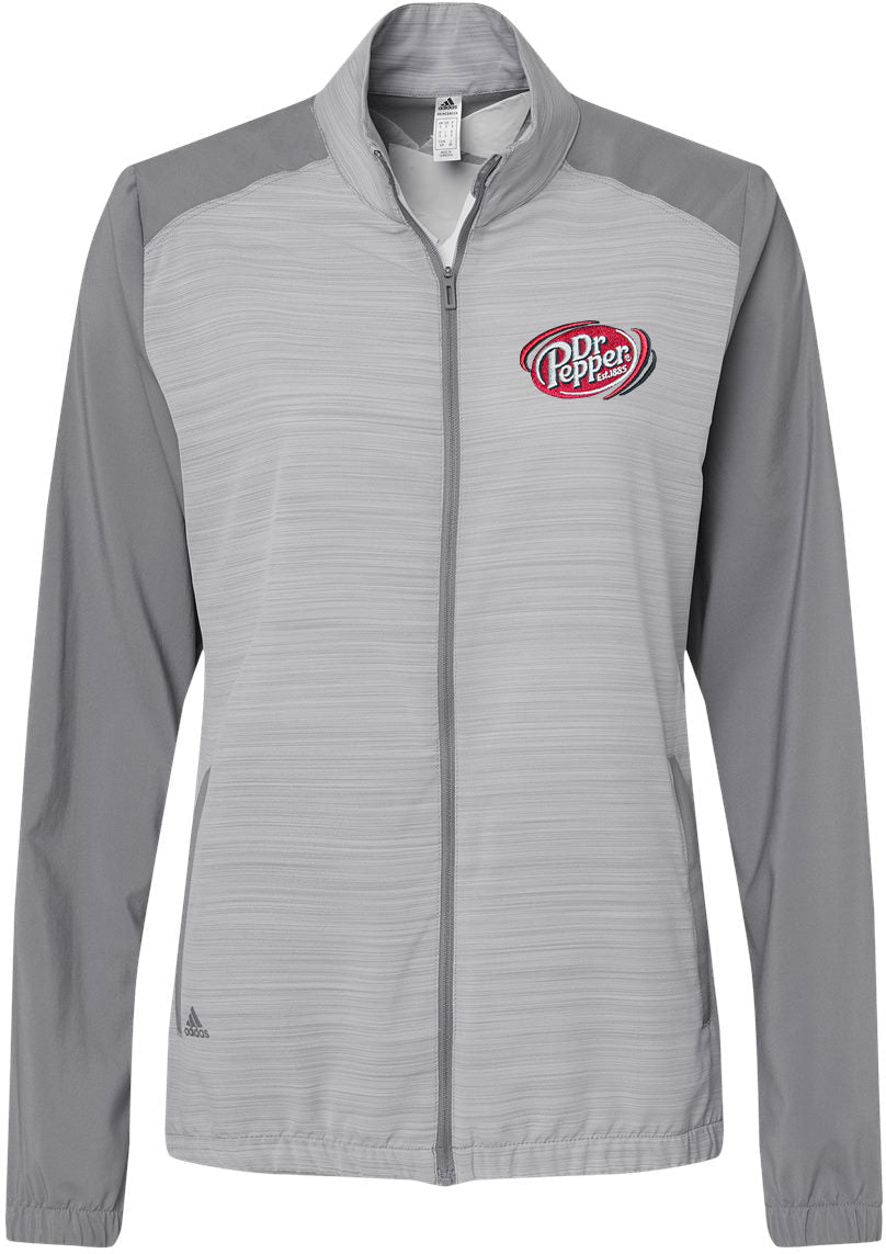 no-logo Adidas Ladies Heather Block Full-Zip Wind Jacket-Outerwear-Adidas-Thread Logic
