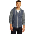 no-logo CLOSEOUT - Alternative Colorblock Rocky Eco Fleece Zip Hoodie-Alternative-Eco True Navy/Eco Grey-S-Thread Logic