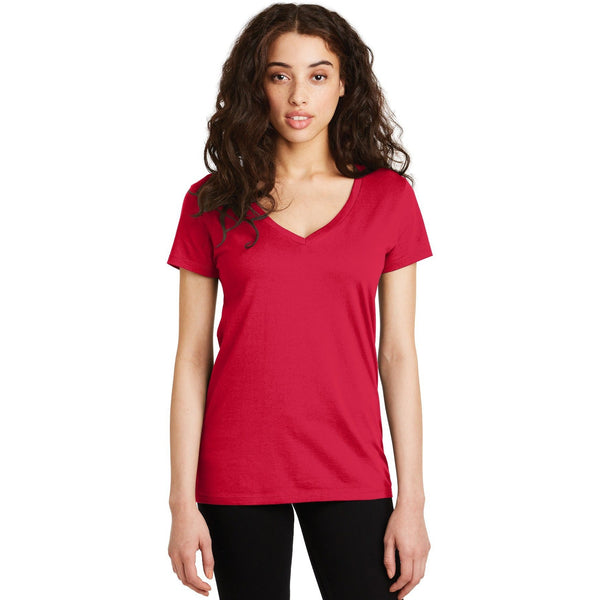 no-logo CLOSEOUT - Alternative Women's Legacy V-Neck T-Shirt-Alternative-Apple Red-S-Thread Logic