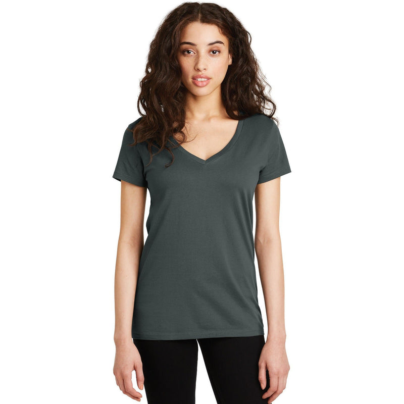 no-logo CLOSEOUT - Alternative Women's Legacy V-Neck T-Shirt-Alternative-Deep Charcoal-S-Thread Logic