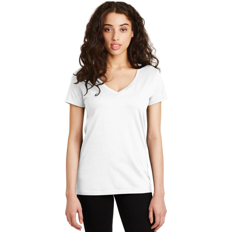 no-logo CLOSEOUT - Alternative Women's Legacy V-Neck T-Shirt-Alternative-White-S-Thread Logic