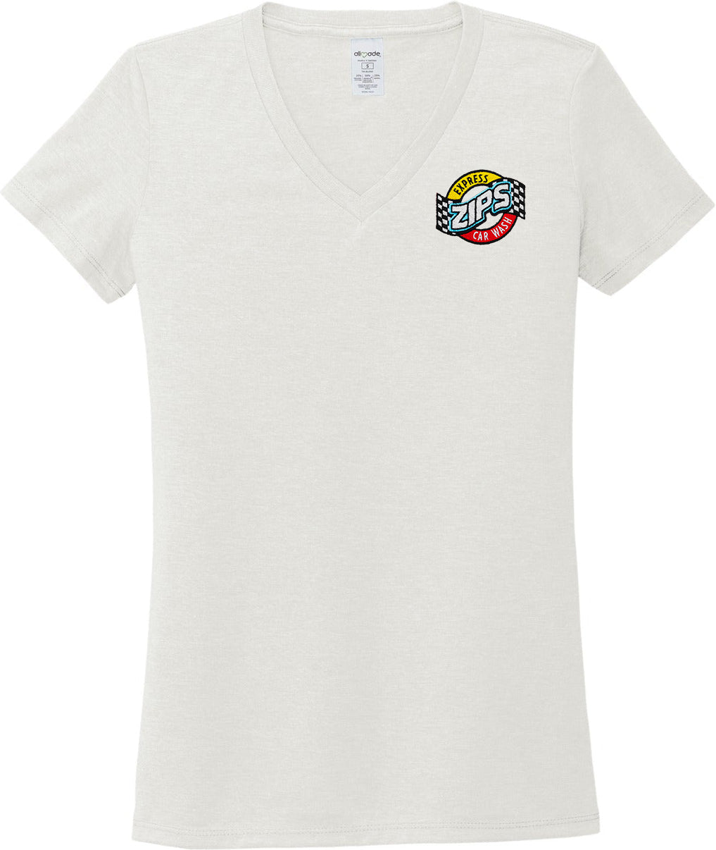 no-logo Allmade Ladies Tri-Blend V-Neck Tee-Regular-Allmade-Thread Logic