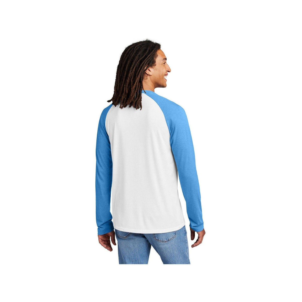 no-logo Allmade Unisex Tri-Blend Long Sleeve Colorblock Raglan-Allmade-Thread Logic