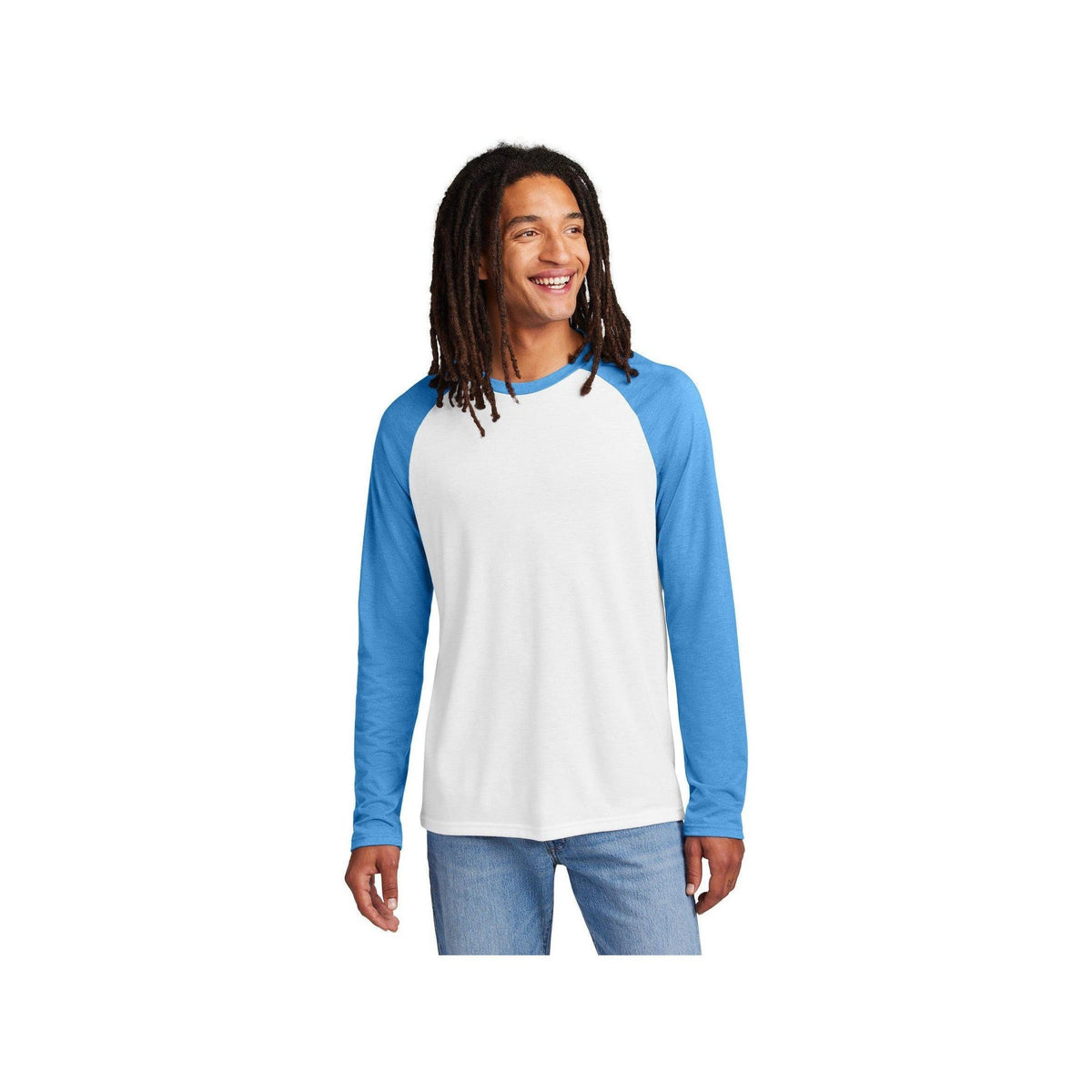 no-logo Allmade Unisex Tri-Blend Long Sleeve Colorblock Raglan-Allmade-Thread Logic