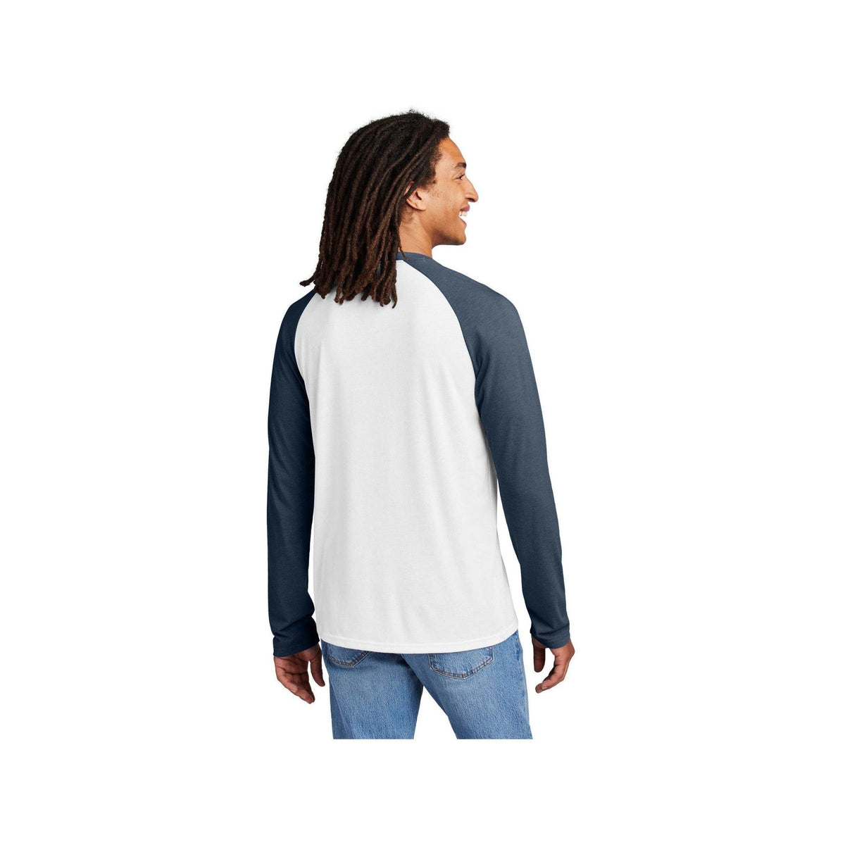 no-logo Allmade Unisex Tri-Blend Long Sleeve Colorblock Raglan-Allmade-Thread Logic