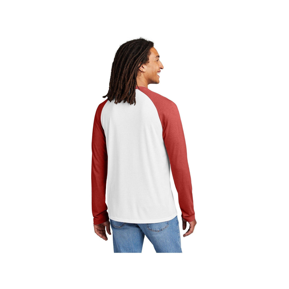 no-logo Allmade Unisex Tri-Blend Long Sleeve Colorblock Raglan-Allmade-Thread Logic