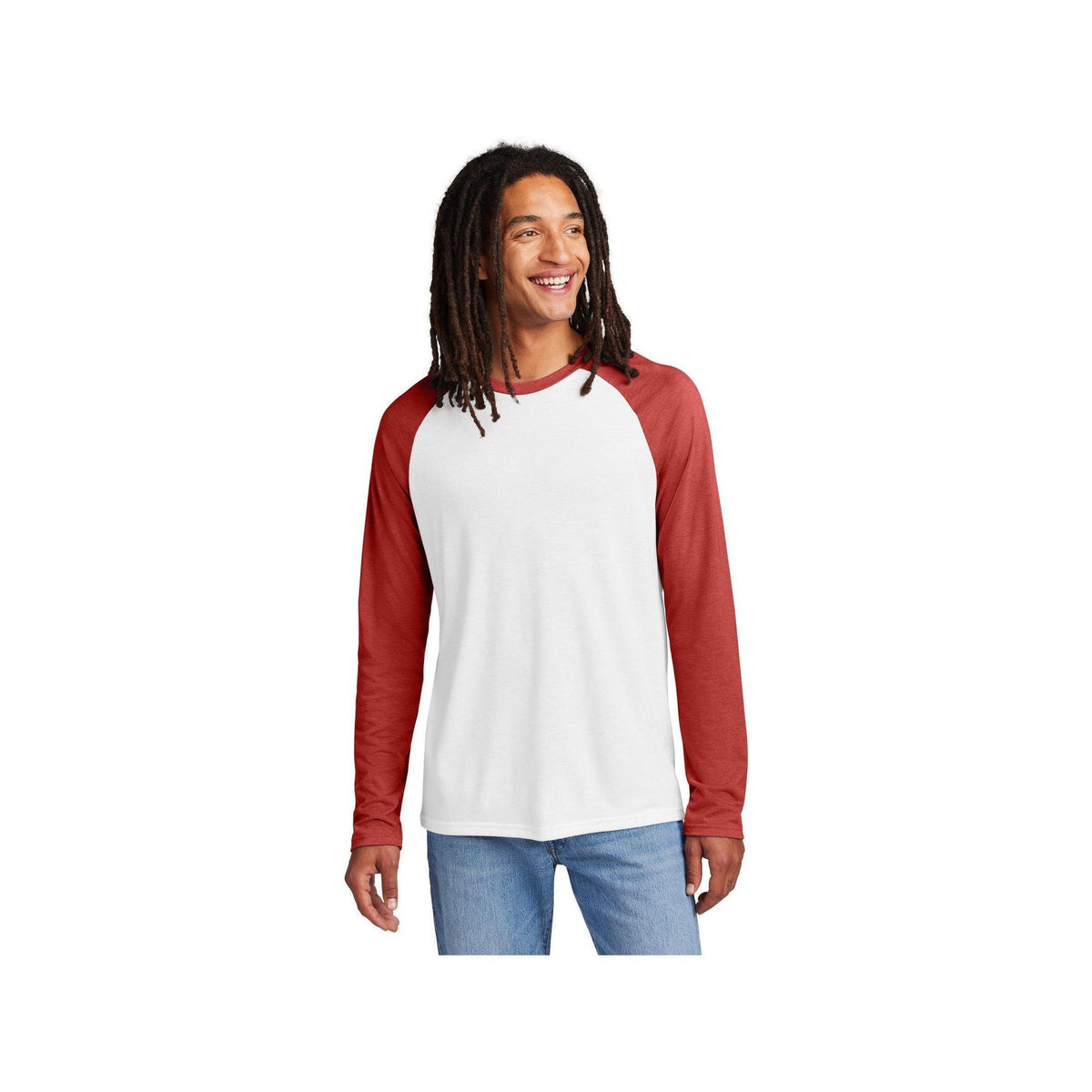 no-logo Allmade Unisex Tri-Blend Long Sleeve Colorblock Raglan-Allmade-Thread Logic