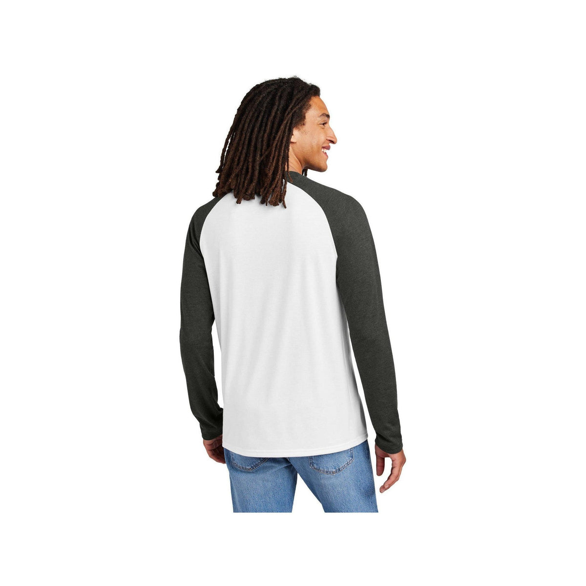 no-logo Allmade Unisex Tri-Blend Long Sleeve Colorblock Raglan-Allmade-Thread Logic