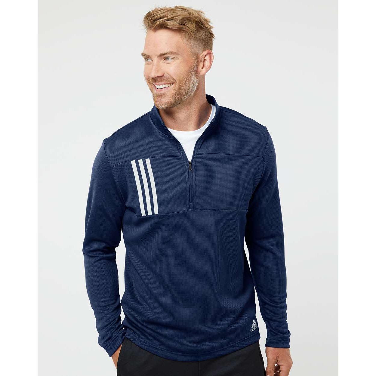 Adidas Double Knit Quarter-Zip Pullover | A482 | Thread Logic