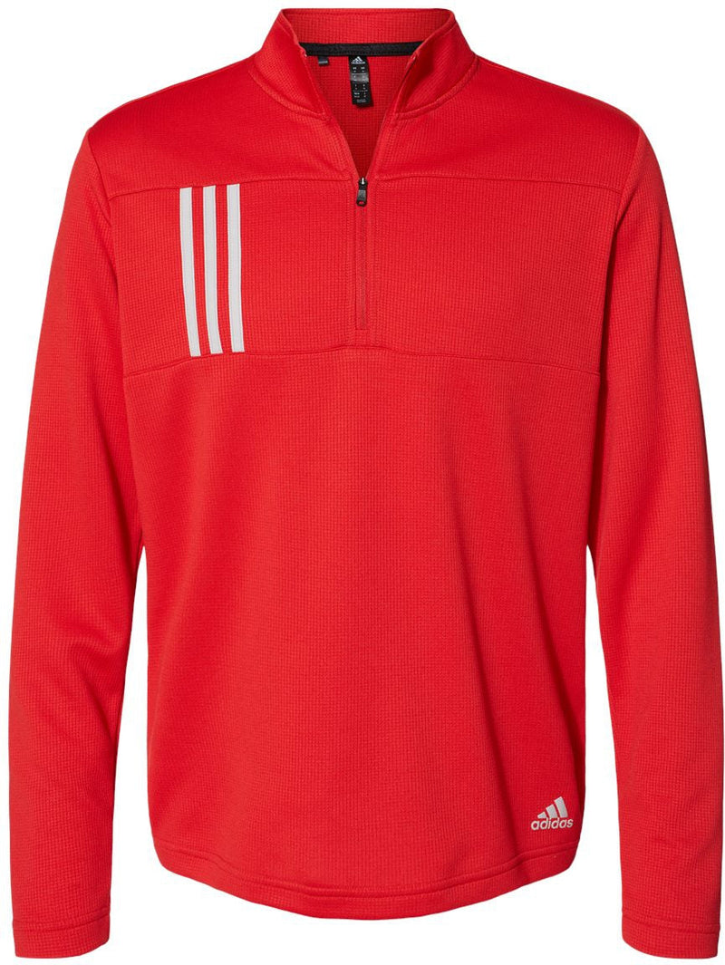 Adidas 3-Stripes Double Knit Quarter-Zip Pullover
