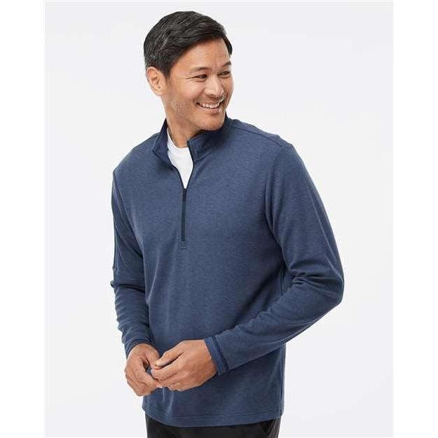 no-logo Adidas 3-Stripes Quarter-Zip Sweater-Apparel-Adidas-Thread Logic