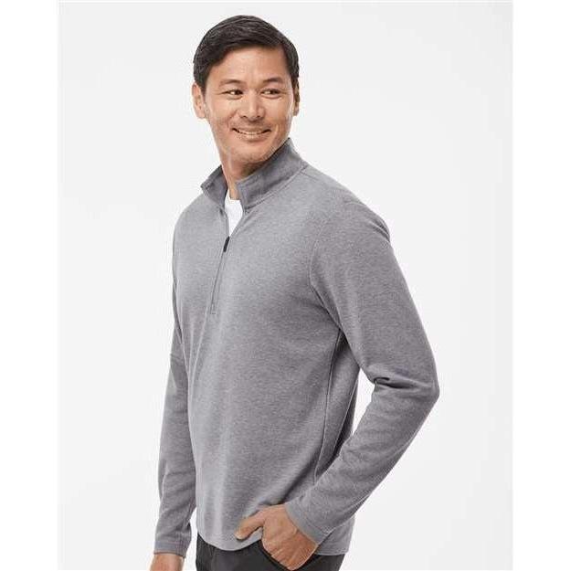 no-logo Adidas 3-Stripes Quarter-Zip Sweater-Apparel-Adidas-Thread Logic