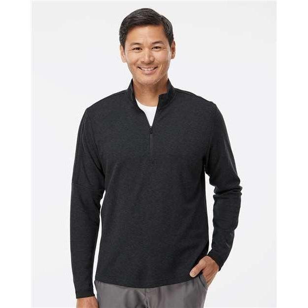 no-logo Adidas 3-Stripes Quarter-Zip Sweater-Apparel-Adidas-Thread Logic