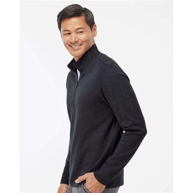 no-logo Adidas 3-Stripes Quarter-Zip Sweater-Apparel-Adidas-Thread Logic