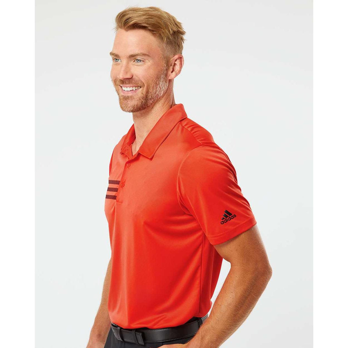 no-logo Adidas 3Stripes Shoulder Polo-Men's Polos-Adidas-Thread Logic