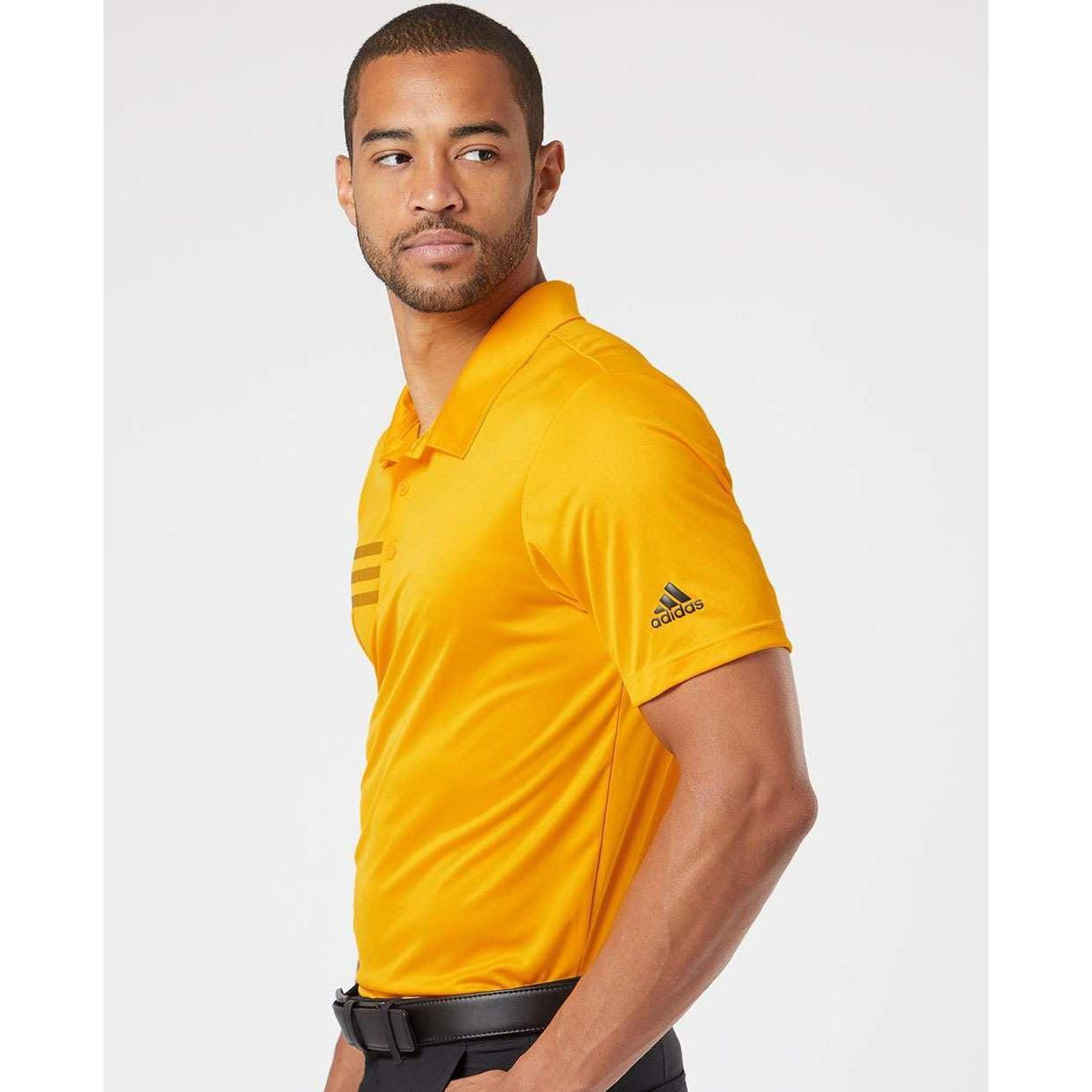no-logo Adidas 3Stripes Shoulder Polo-Men's Polos-Adidas-Thread Logic